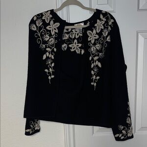 TALBOTS vintage navy 100% wool jacket  (runs large)